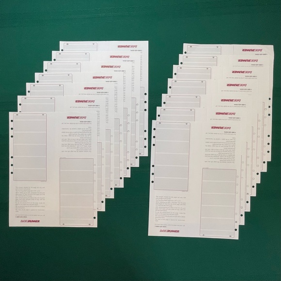 Day Runner Running Mate Edition 28 Unused Telephone / Address & 12 Lined Pages - Picture 8 of 10